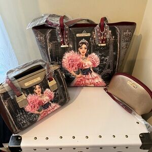 Nicole Lee 3-Piece Purse set - Crystal Palace Set